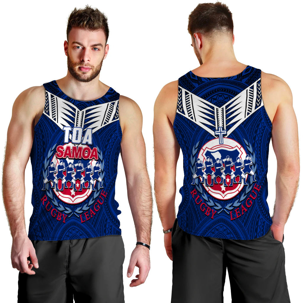 Toa Samoa Rugby Men Tank Top Siva Tau Jersey LT6