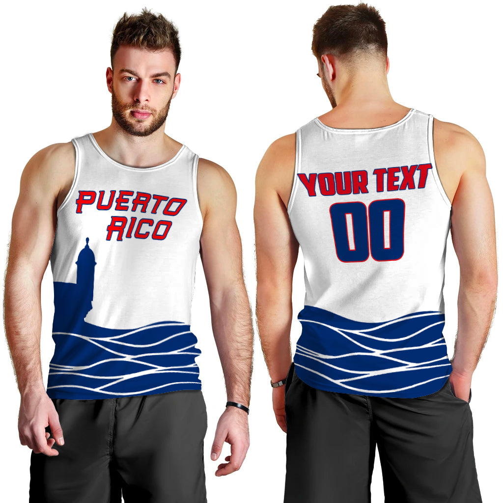 (Custom Personalised And Number) Baseball 2023 Puerto Rico Men Tank Top LT6