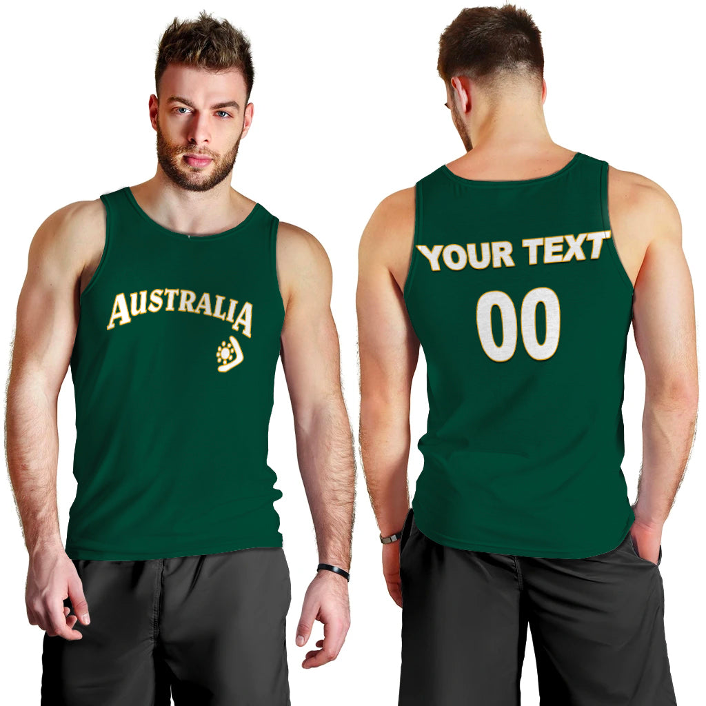 (Custom Personalised And Number) Baseball 2023 Australia Men Tank Top LT6
