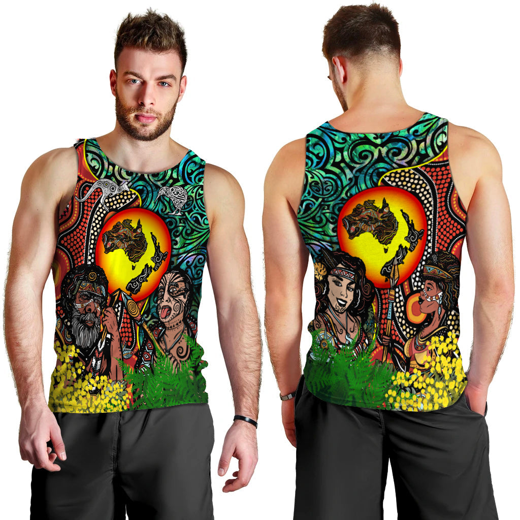 australia-aboriginal-kangaroo-combine-new-zealand-maori-kiwi-bird-men-tank-top