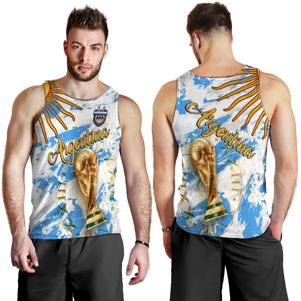 Argentina Football World Cup 2022 Men's Tank Top - LT2