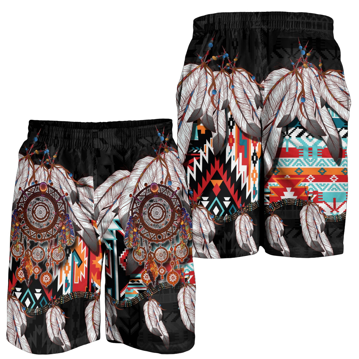 native-american-men-shorts-native-patterns-dreamcatcher