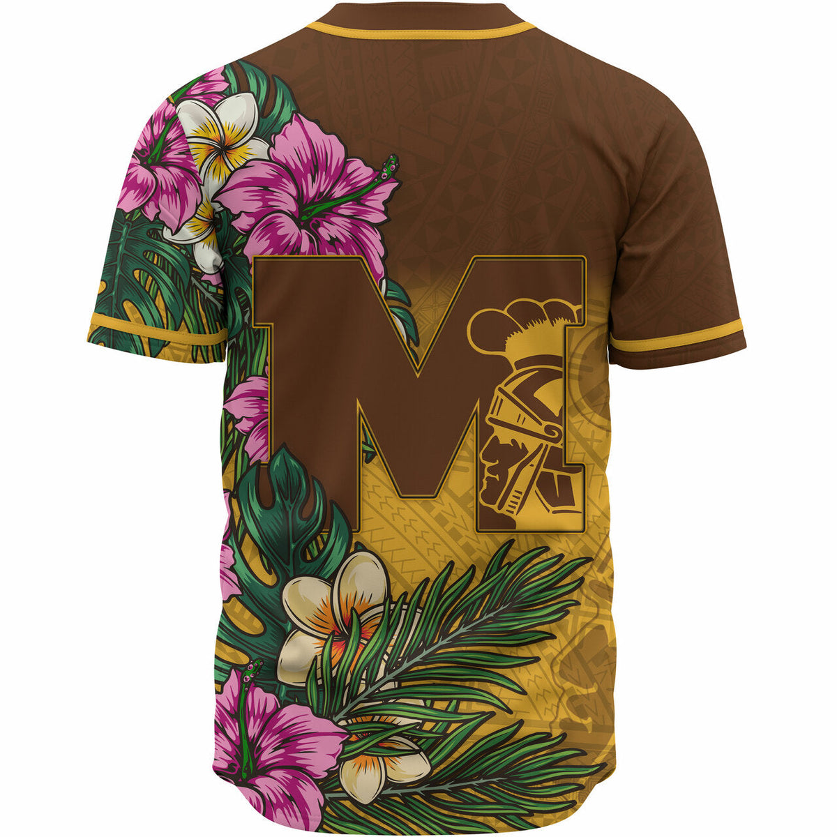 hawaii-custom-personalised-baseball-shirt-mililani-trojan-high-school-hawaiian-tropical-flowers-baseball-shirt