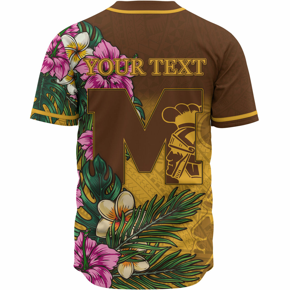 hawaii-custom-personalised-baseball-shirt-mililani-trojan-high-school-hawaiian-tropical-flowers-baseball-shirt