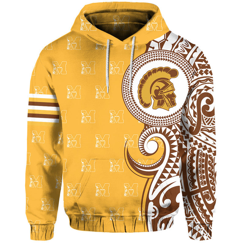 Kaopuiki Kaikaina Mililani High School Hoodie Tribal Kakau LT8 - Wonder Print Shop