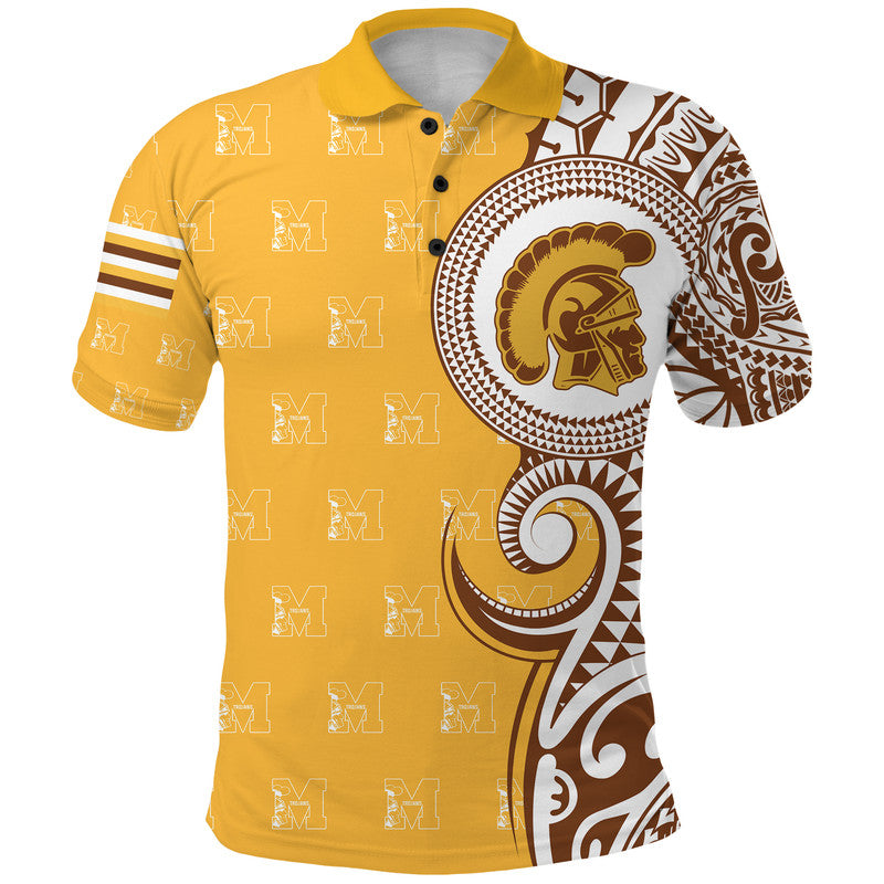 Kaopuiki Kaikaina Mililani High School Polo Shirt Tribal Kakau LT8 - Wonder Print Shop