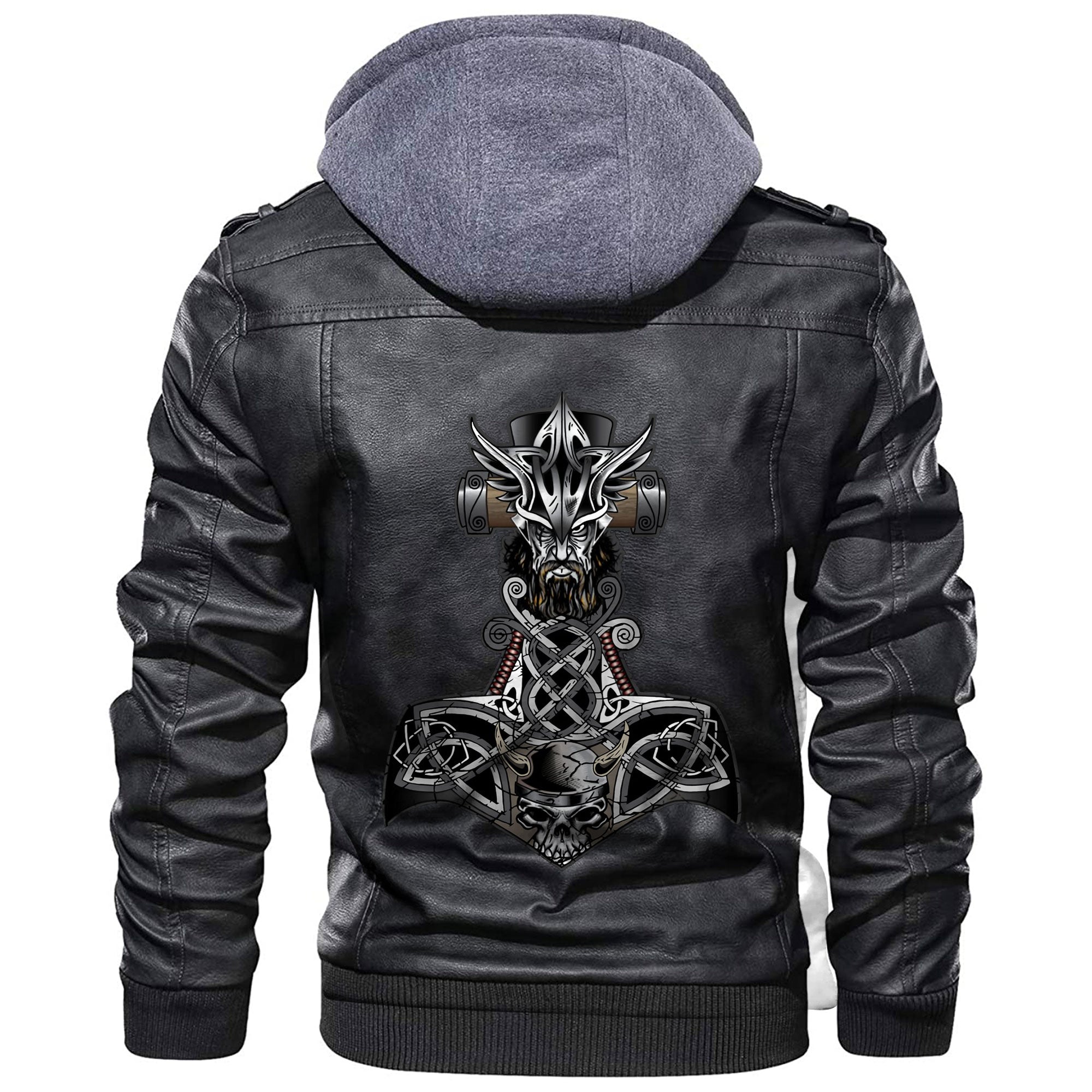 Viking Mjolnir Leather Jacket RLT12 - Wonder Print Shop