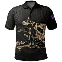 Haiti Polo Shirt Polynesian Neg Maron - Wonder Print Shop