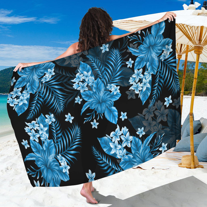 Hawaii Summer Colorful Sarong Light Blue LT6 - Wonder Print Shop