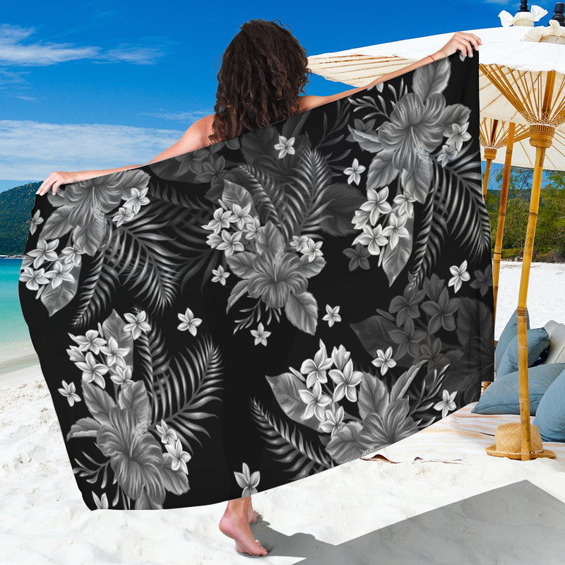 Hawaii Summer Colorful Sarong Gray LT6 - Wonder Print Shop