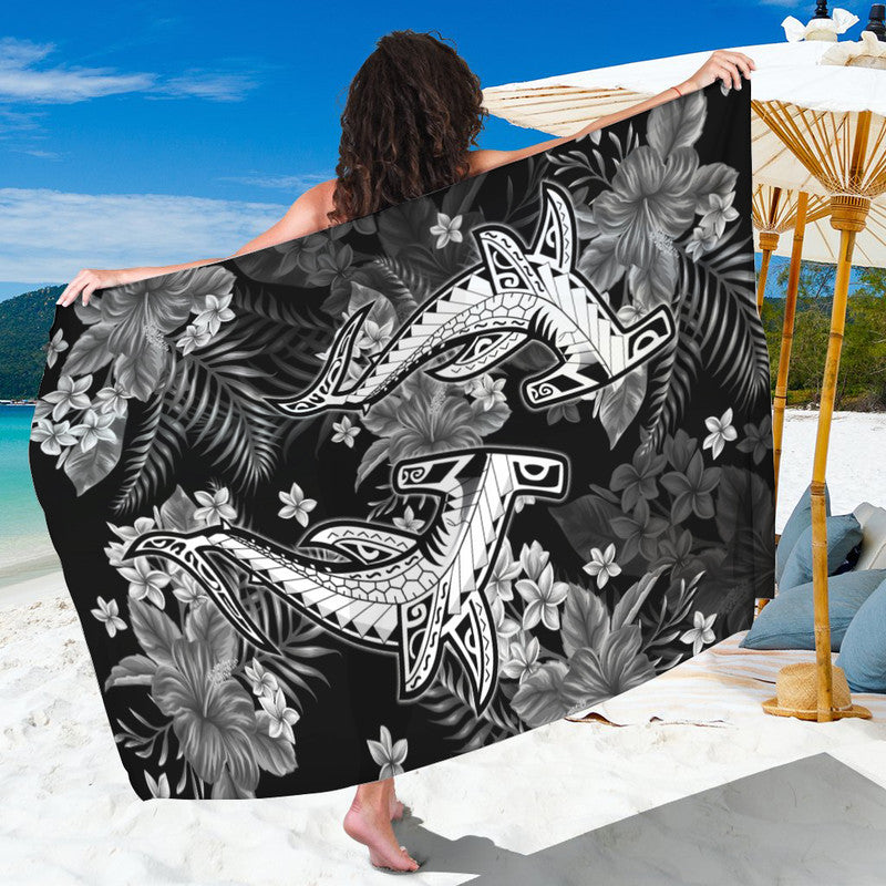 Hawaii Summer Colorful Shark Sarong Gray LT6 - Wonder Print Shop
