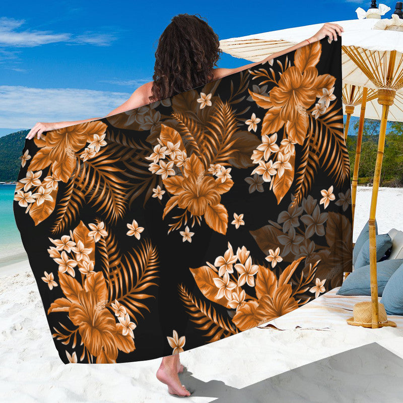Hawaii Summer Colorful Sarong Orange LT6 - Wonder Print Shop