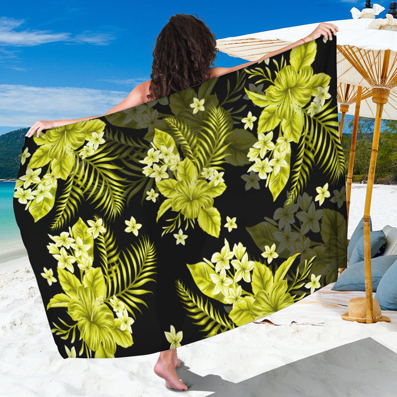 Hawaii Summer Colorful Sarong Yellow LT6 - Wonder Print Shop