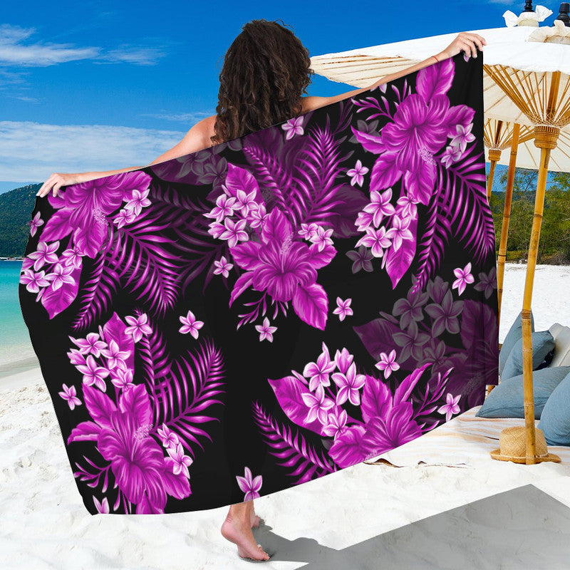 Hawaii Summer Colorful Sarong Purple LT6 - Wonder Print Shop