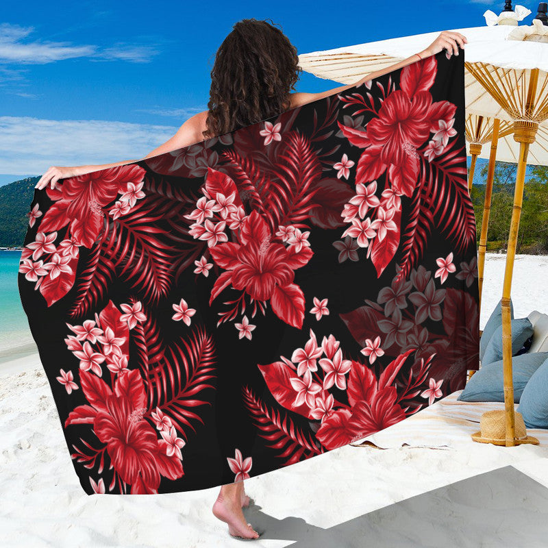 Hawaii Summer Colorful Sarong Red LT6 - Wonder Print Shop