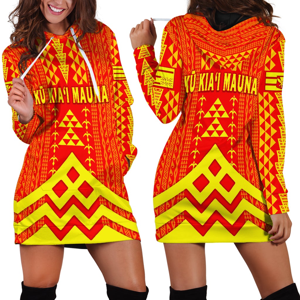 Hawaii Ku Kiai Mauna Hoodie Dress We Are Mauna Kea Unique Vibes LT8 - Wonder Print Shop