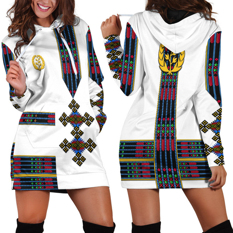 Eritrea Hoodie Dress Fancy Simple Tibeb Style - Flag Style LT8 - Wonder Print Shop