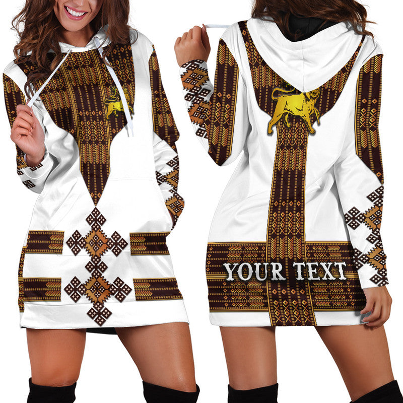 custom-personalised-ethiopia-hoodie-dress-ethiopian-lion-of-judah-tibeb-vibes-white