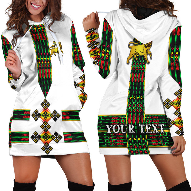 (Custom Personalised) Ethiopia Hoodie Dress Ethiopian Lion Of Judah Tibeb Vibes NO.1 Ver - Flag Style LT8 - Wonder Print Shop