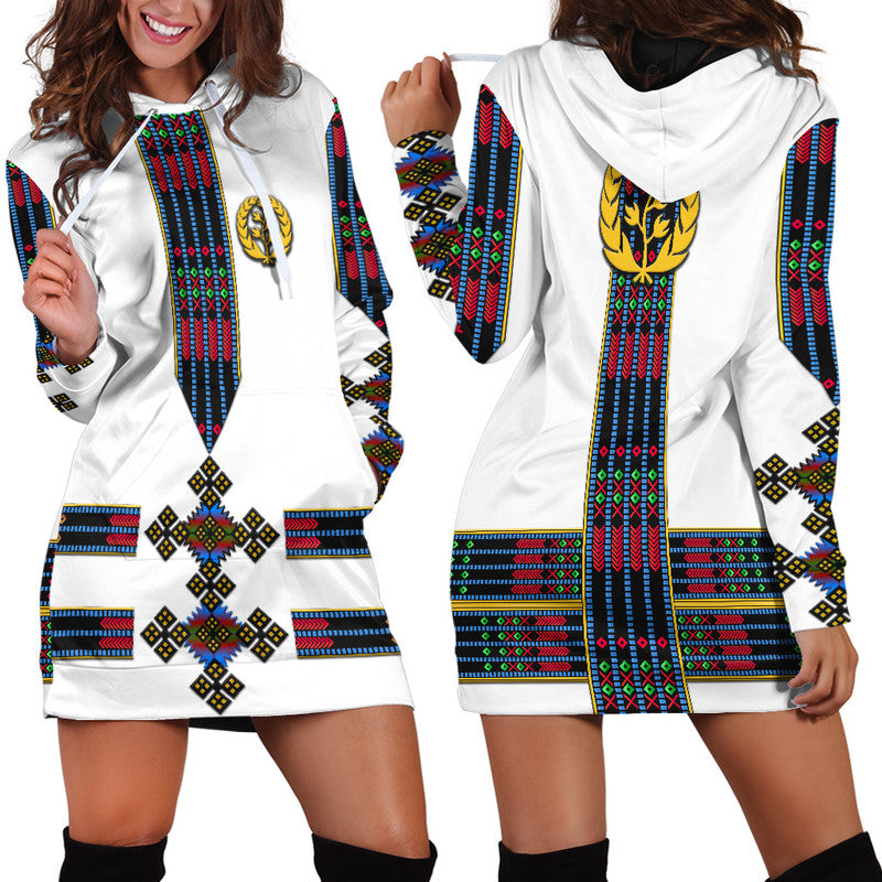 Eritrea Hoodie Dress Fancy Tibeb Vibes NO.1 Ver - Flag Style LT8 - Wonder Print Shop