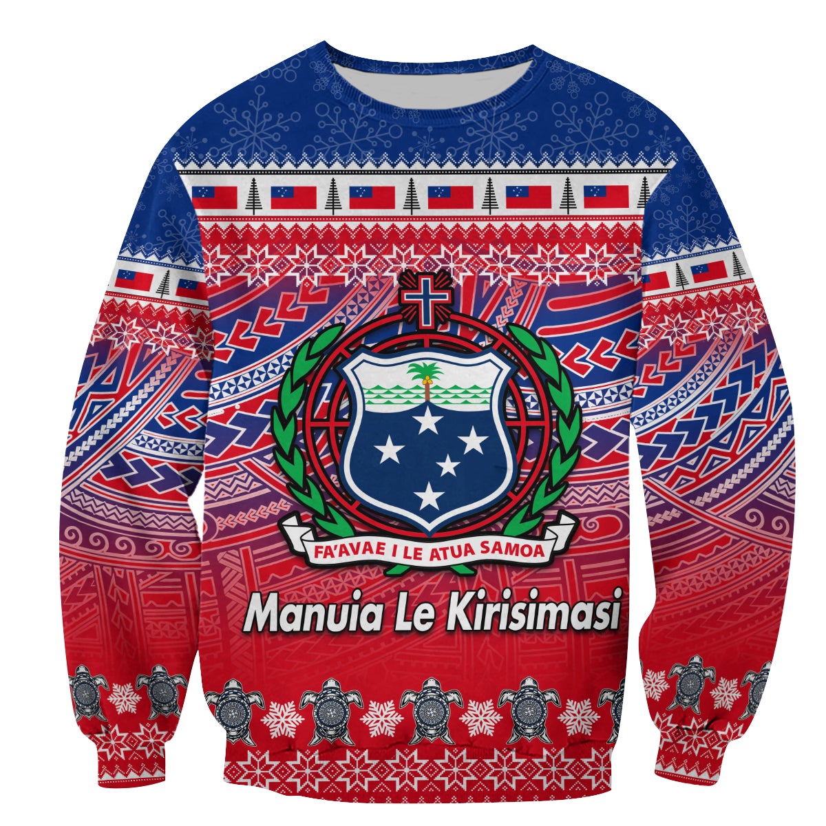 Samoa Christmas Manuia Le Kirisimasi Sweatshirts LT6 - Wonder Print Shop