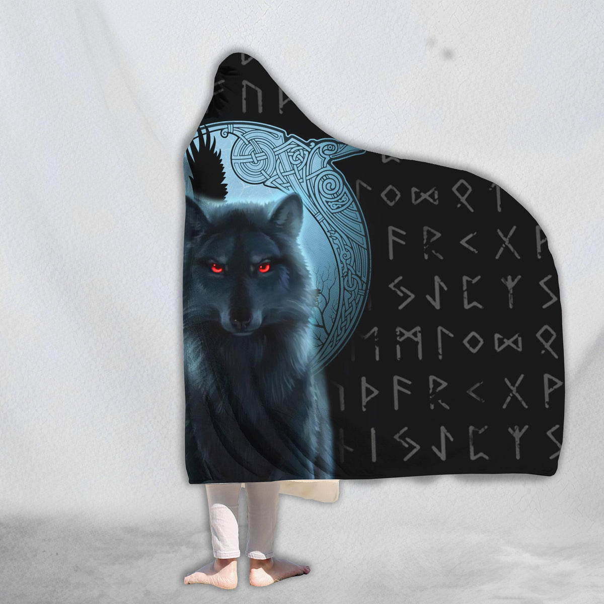 viking-hooded-blanket-fenrir-vikings-wolf-and-moon-3d