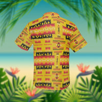 Yellow Tribes Pattern Native American Hawaiian Shirt 3D LT10 - Wonder Print Shop