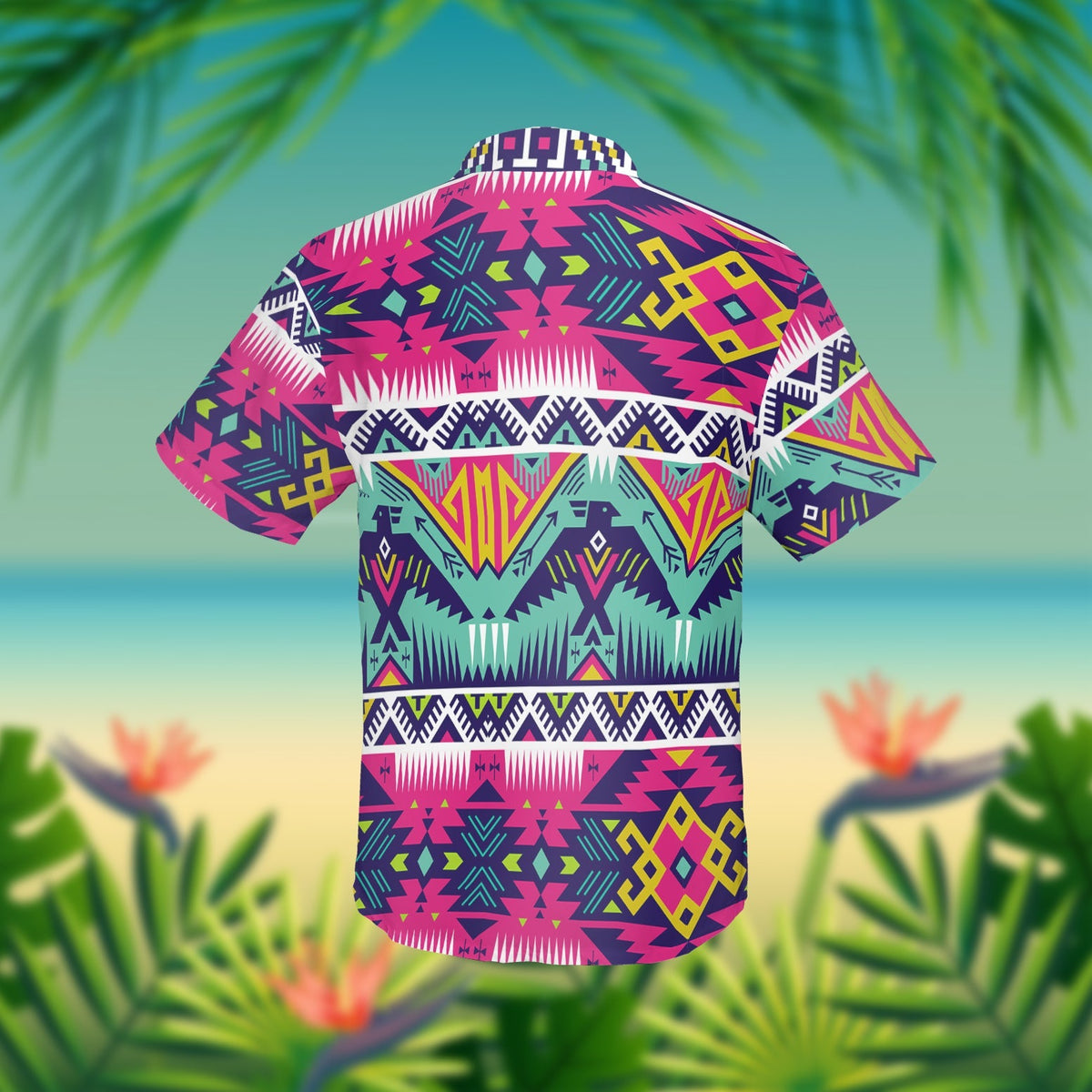 Full Color Thunder Bird Native American Hawaiian Shirt 3D LT10 - Wonder Print Shop