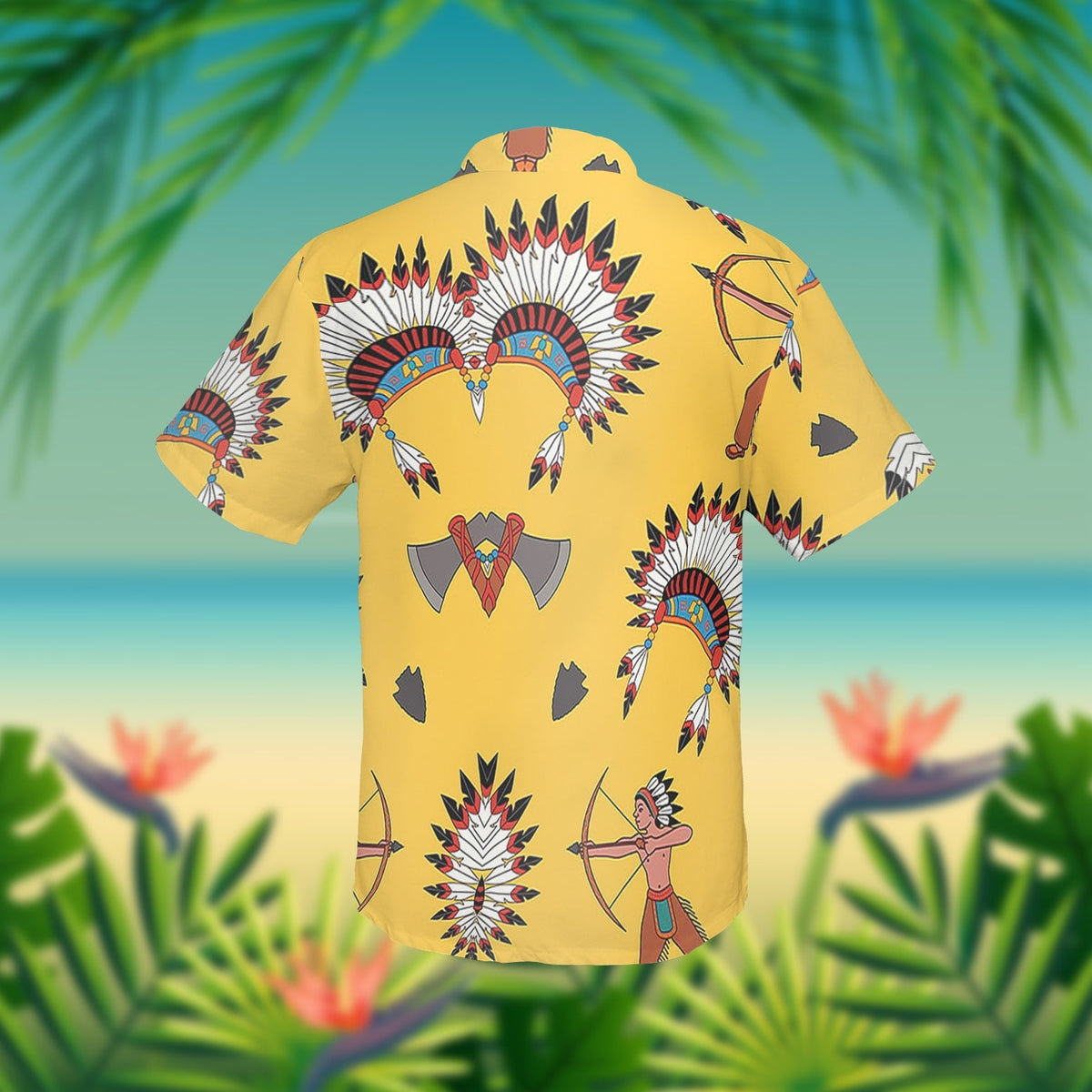 Chief Hat Native American Hawaiian Shirt 3D LT10 - Wonder Print Shop