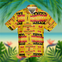 Yellow Tribes Pattern Native American Hawaiian Shirt 3D LT10 - Wonder Print Shop