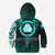 Viking Hoodie Kid Three Raven and Valknut Cyan RLT12 - Wonder Print Shop