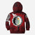 Viking Hoodie Kid Denmark Raven Of Odin and Symbol Viking On Blood Background RLT12 - Wonder Print Shop