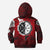 Viking Hoodie Kid Raven Of Odin and Symbol Viking On Blood Background RLT12 - Wonder Print Shop
