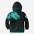 Viking Hoodie Kid Fenrir Wolf Cyan Near Shoulder RLT12 - Wonder Print Shop
