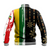 Ethiopia Baseball Jacket Flag's Color With Aztec Pattern LT20 - Wonder Print Shop