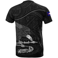 American Samoa T Shirts American Samoa Flag Seal BLack - Wonder Print Shop