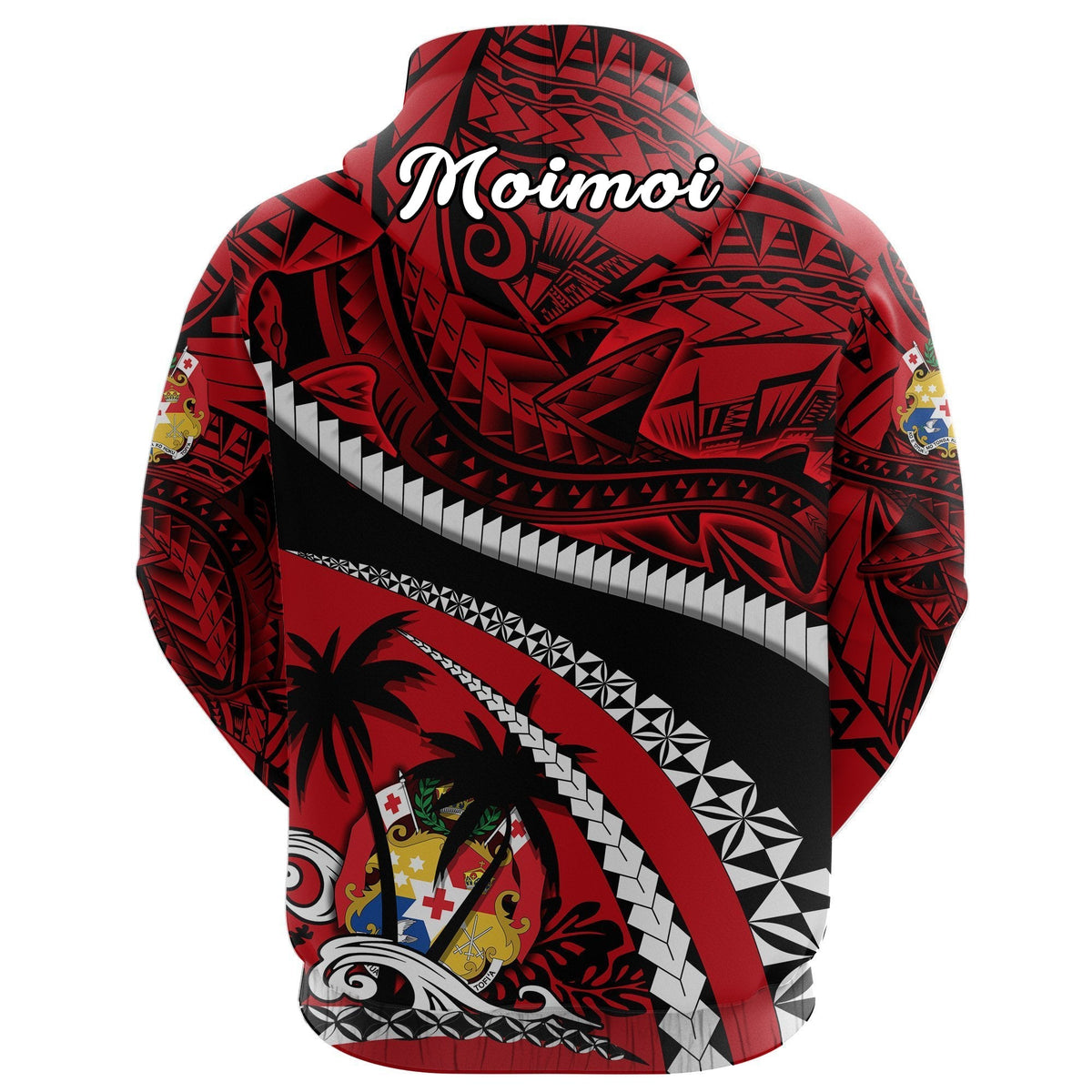 (Moimoi) Hoodie Tonga Polynesian Shark Tattoo LT4 - Wonder Print Shop