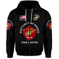 Custom Montford Point Marines Hoodie African American Marine Corps Original Black LT8 - Wonder Print Shop