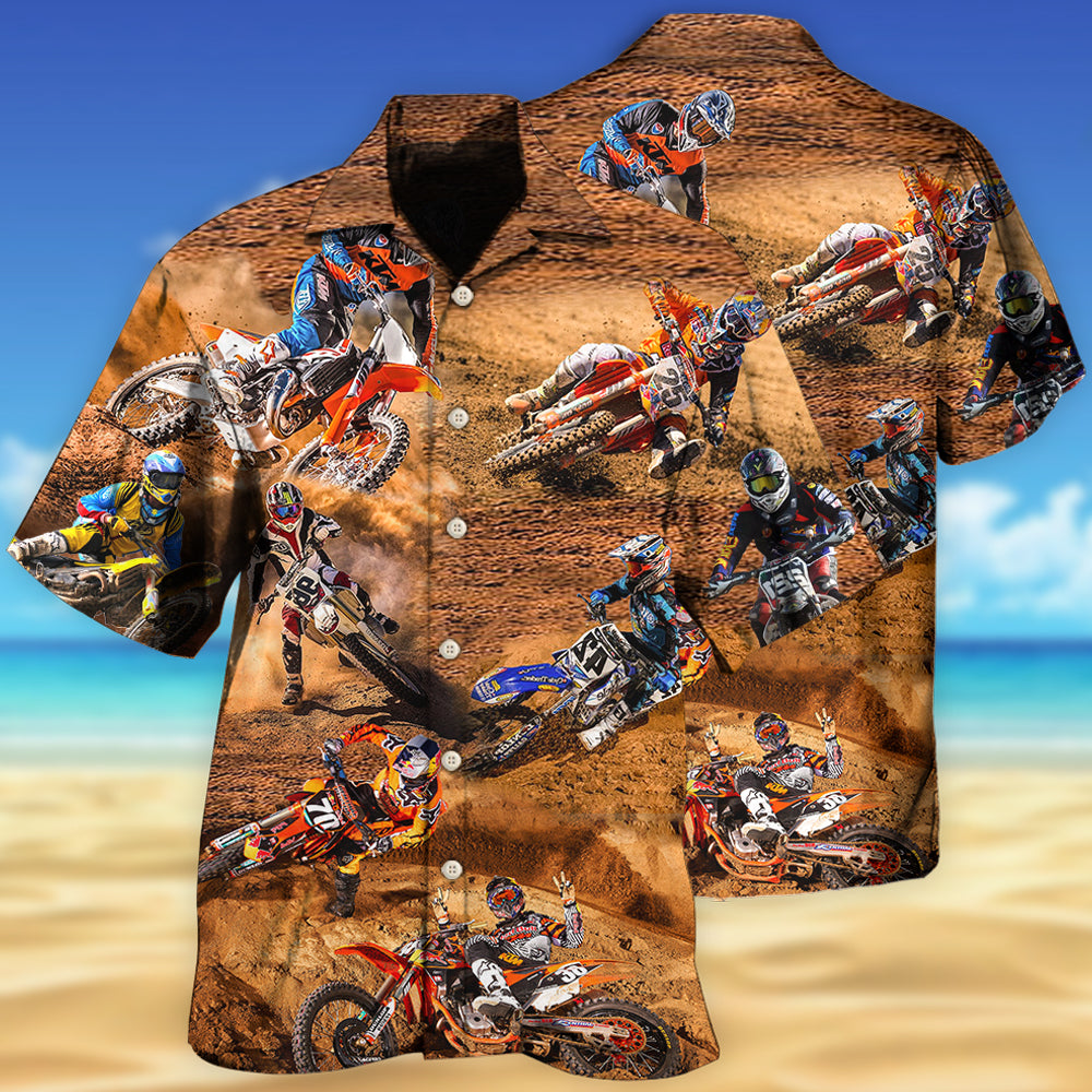 Motocross Cool Mix Style Hawaiian Shirt - Wonder Print Shop