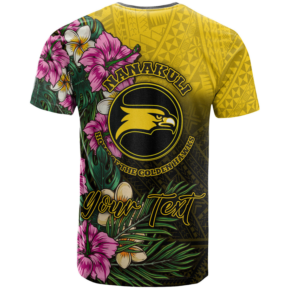 Custom Hawaii T Shirt Nanakuli High and intermediate School Hawaiian Tropical Flowers LT10 - Wonder Print Shop