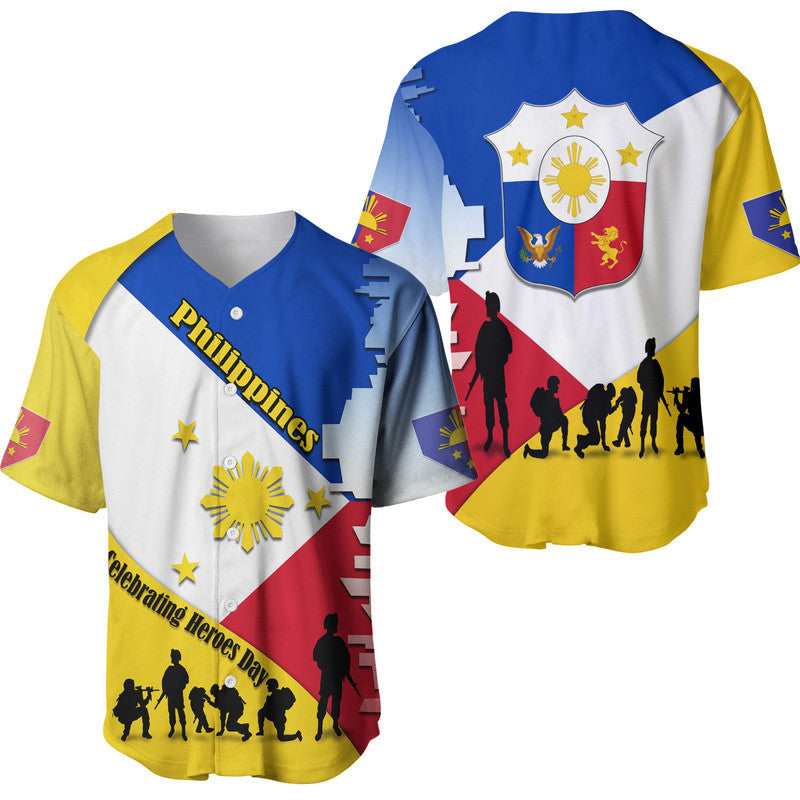 Philippines Baseball Jersey Celebrating Heroes Day LT9 - Wonder Print Shop