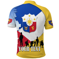 Custom Philippines Polo Shirt Celebrating Heroes Day - Wonder Print Shop