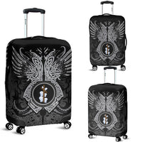 Viking Luggage Cover - Naudiz Rune, Raven Tattoo RLT12 - Wonder Print Shop