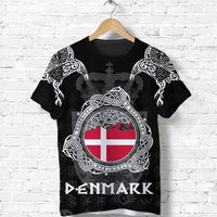 Viking Denmark Style Double Raven of Odin T Shirt RLT12 - Wonder Print Shop