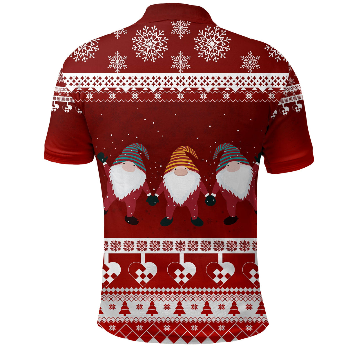 Norwegian Julekurver Pattern Nisse Polo Shirt Christmas - Wonder Print Shop