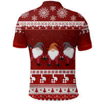 Norwegian Julekurver Pattern Nisse Polo Shirt Christmas - Wonder Print Shop