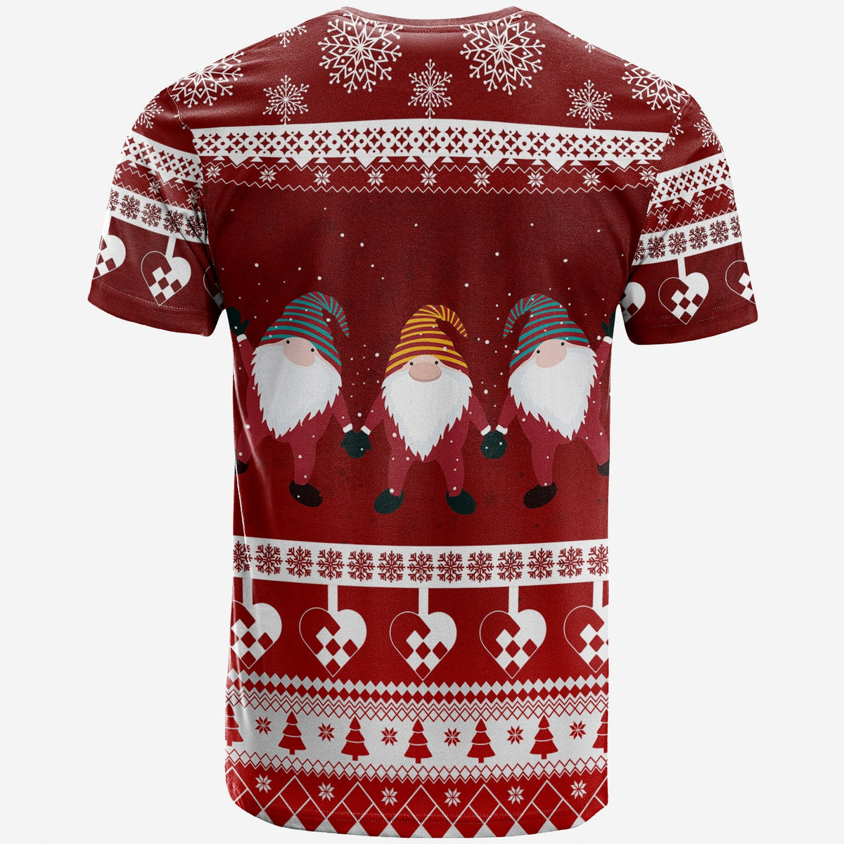 Norwegian Julekurver Pattern Nisse Christmas T Shirt - Wonder Print Shop