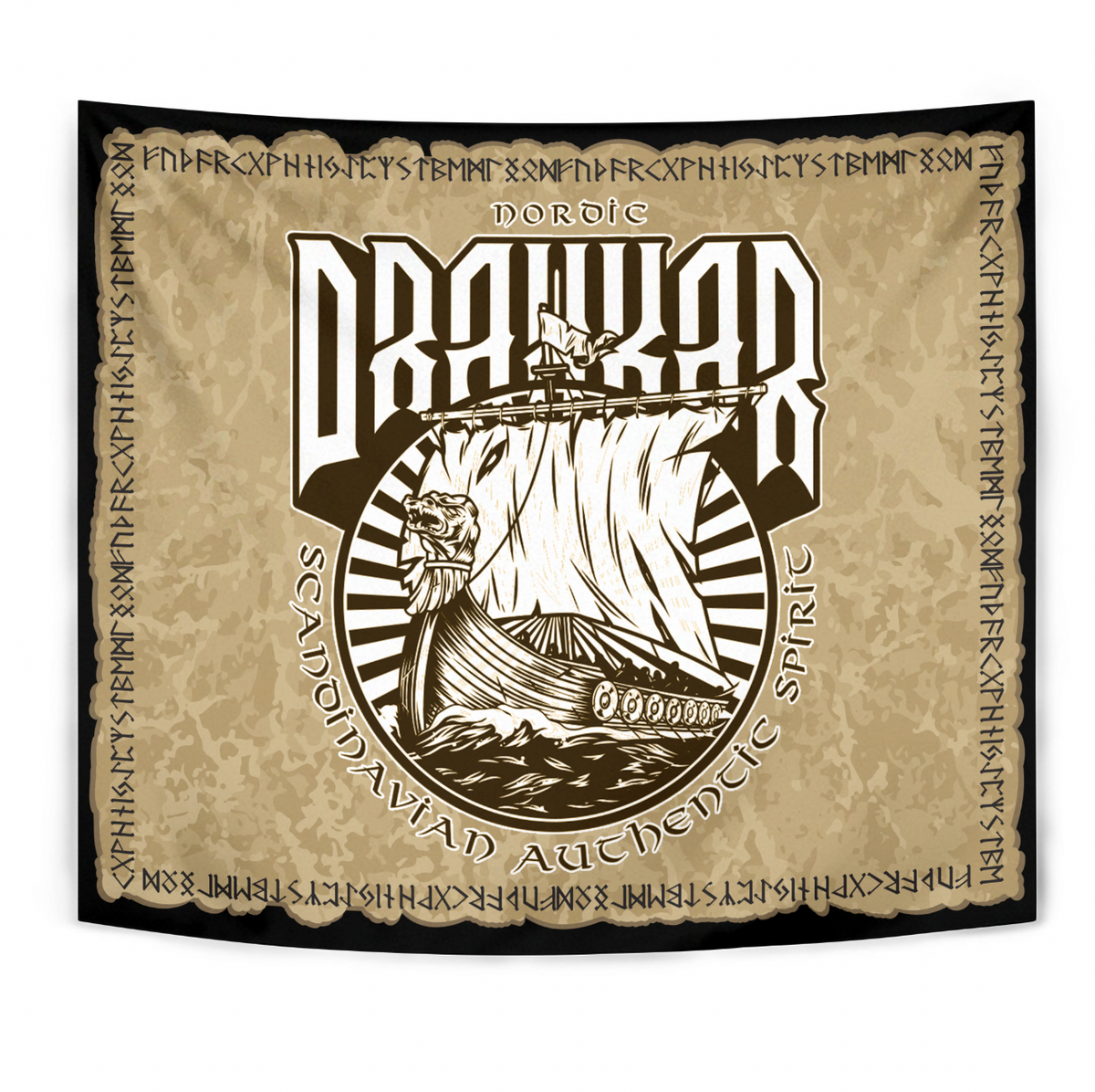 Viking Tapestry - Nordic Drakkar RLT12 - Wonder Print Shop