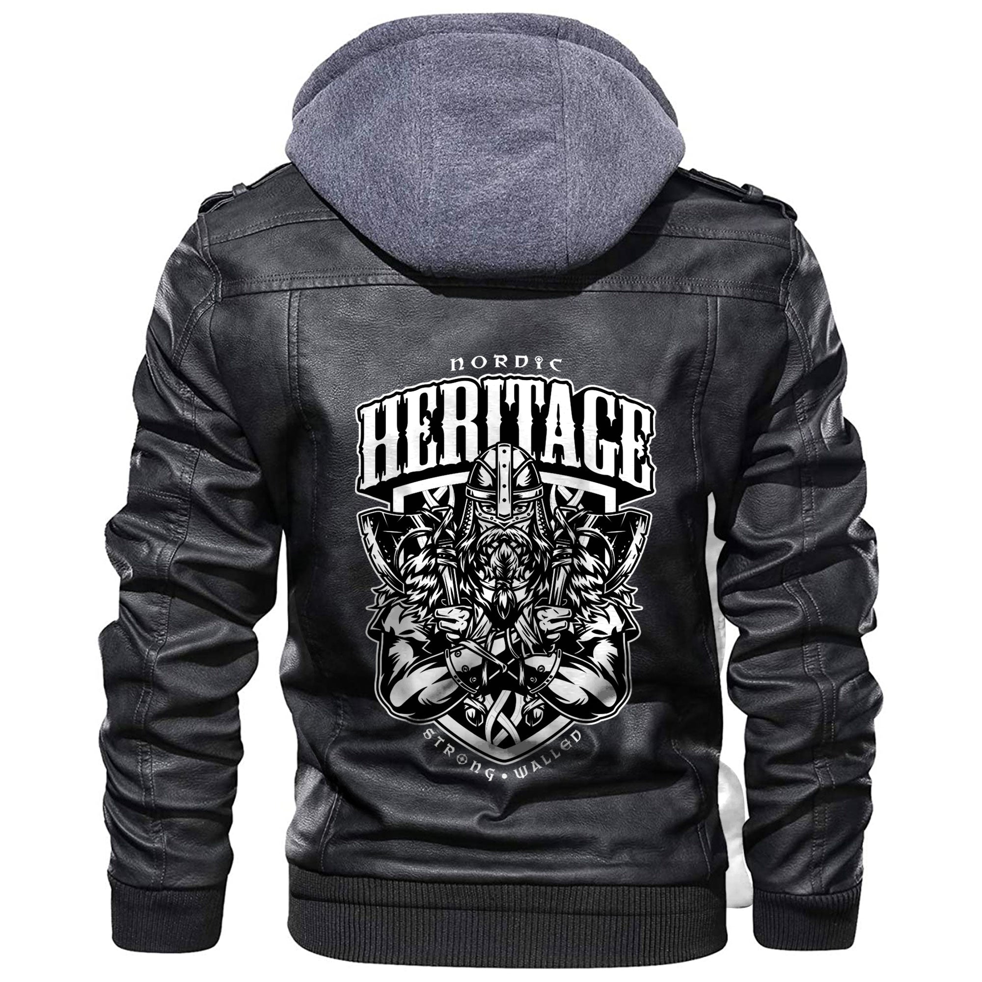 Viking Nordic Hertitage Leather Jacket RLT12 - Wonder Print Shop
