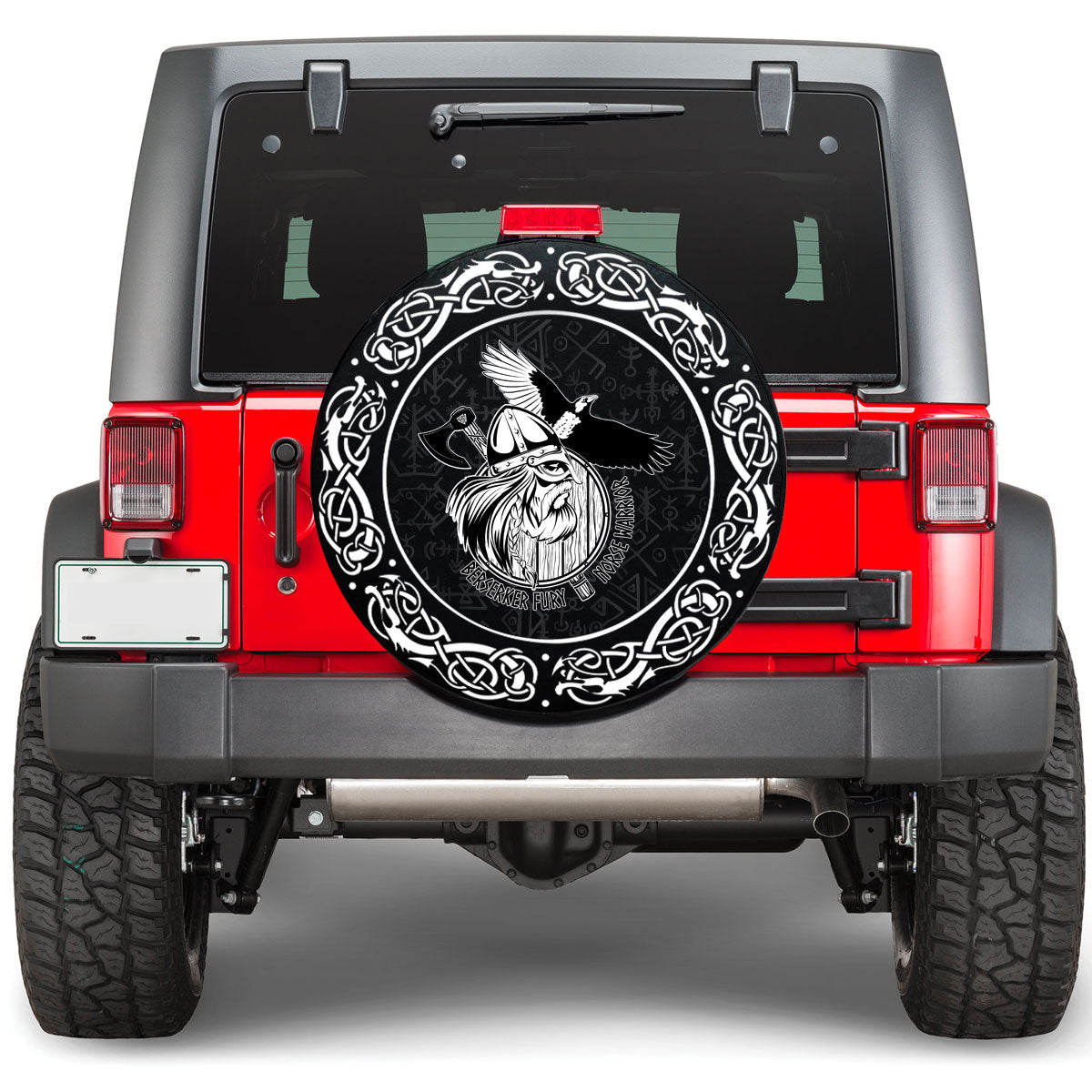 Viking Norse Warrior Berserker Viking Spare Tire Cover RLT12 - Wonder Print Shop